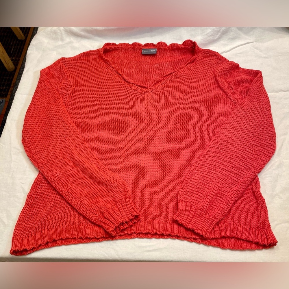 Wooden ships L v-neck sweater